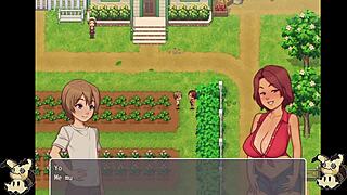 hentai game daily life of my countryside -español- parte 5 mamadas en el baño y me meto a duchar con ella