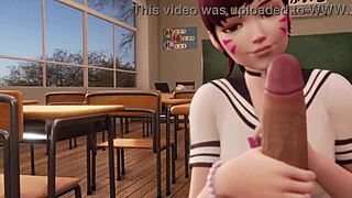 3d hentai school detention! What's happening in there?