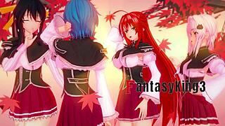 High School DxD NTR Madness 2 Trailer on Sheer Fantasyking3