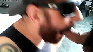 Harvesting that sweet male nectar!