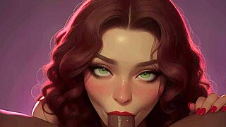 Oh wow, the redhead stepsister is sucking that huge BBC at the club in POV! So intense and wild!