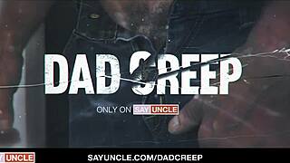 stepdad bangs stepson just to get that sloppy blowjob