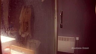 Stepmom caught me jacking off in the bathroom shower