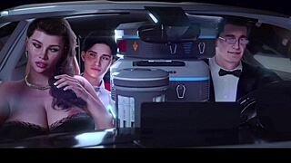 in 3d hentai, touching stepmom big tits in front of boyfriend