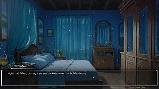 Exhibitionist girlfriend confesses in hentai game