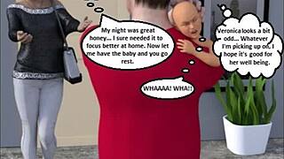 Cheating Milf Hotwife Dominates Cuckold in 3D Comics