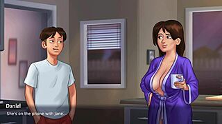 hey debbie, wanna get naughty with stepmom in the kitchen?