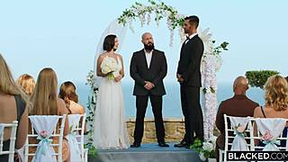 Blacked's gorgeous Agatha receives a BBC creampie in an intense interracial threesome with doggystyle and blowjob