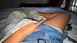 University Exhausts Me So I Masturbate My Wet Cunt. No Boyfriend, Just Solo Relief!