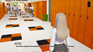 Ever imagined a cute blonde milf teacher in ripped clothes getting wild?