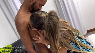 want to see naughty blonde fucked by two friends?