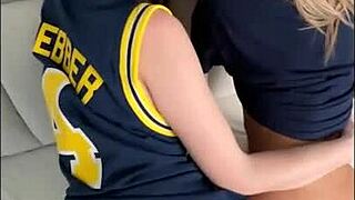 Athena and Ashlyn fuck monster cock in college dorm threesome