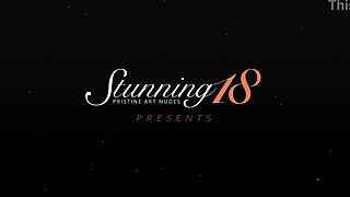 tiny blonde teen eva lani self smashing her wet cunt with tight pussy