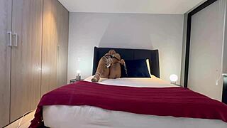 Feeling the thrill as lesbians invite neighbors to watch their wet pussy fucking in the apartment