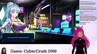 I play Cybercrush 2069 as Vtuber Lewdneko in part 1.