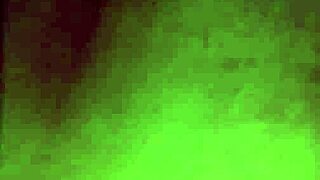 Is the step dad diving into his petite 18+ step daughter's muff before cumming on her ass?