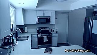 busty velma in cosplay performs with fred in a playful scene