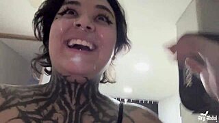 Descriptive Goth Whore Loses Challenge, Gets Fucked, And Does Cumwalk On Street With Big Ass
