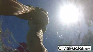 Olivia, wanna tell us about your nude summer fun in the pool?