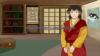 Four Elements Trainer Book 4 Love Part 42 - Experienced Pussy in Anime Hentai Cartoon Game with Double Vaginal Action