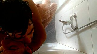 recorded from the ceiling in the shower scene