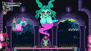 Check out this hentai game episode with giant boobs crushing the boss