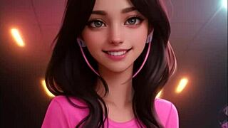 What secrets does AI-generated Mona hide in this hentai?