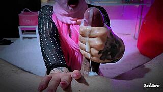 bandit girlfriend milks every drop with oily massage