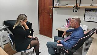 Vagninho And Luna Oliveira Get Bent Over For Big Cock Creampie