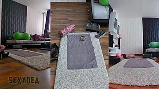 Join me for a naughty naked workout with triple cam action, so hot