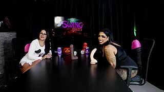 Bisexual beauty Morena shows off her toy collection