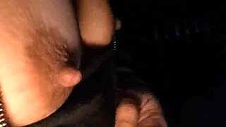 Becky loves performing outdoors for the guys next door, exposing her nipples.