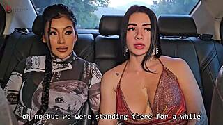 Uber driver BBC has threesome with two huge booty Colombians Brandon Cruz Mariana Martix and Silvana Lee