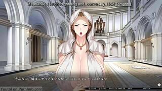 Busty princess hypnosis visual novel with big tits and ass