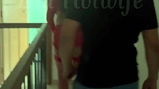 Cuckold calls friend to fuck my ass on our bed