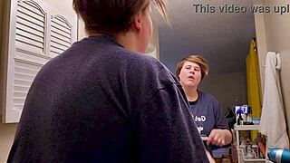 Clara Crisp, the milf bbw, gets ready for her giantess fetish video behind the scenes