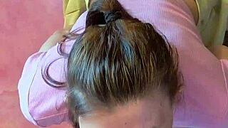 blowjob through the walls in our first homemade gloryhole setup with big cock 😏