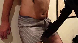 Femdom Bitch Dominates Cock With Brutal Ball Kicking