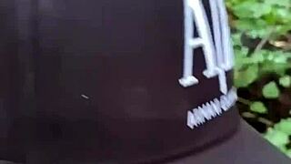 Milf bends over for big ass fucking in woods