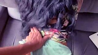 latina housewife rides husband in sensual homemade doggystyle