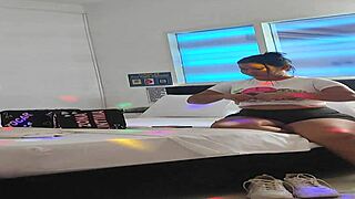 Mature whore cheats on husband with her young 18+ step-nephew in homemade scene