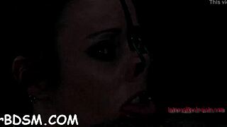 Shackled up angels have their pussies drilled by a dominant master in this intense BDSM session