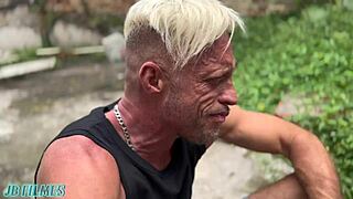 Close up and personal with hot interracial action