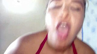 Latina shakes huge ass in doggystyle deepthroat