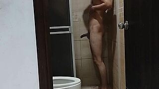 behind the scenes, my landlady collects rent in the bathroom