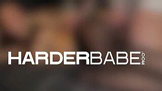 tearing her fishnets, she rides like a total pro... harder, babe! 😏