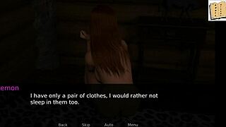 3D visual novel with a curvy and cute girl in a daring outfit