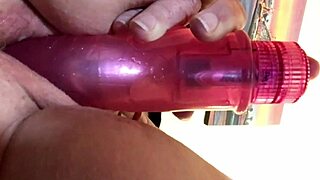 granny in queen of hearts costume fuckin herself with dildo