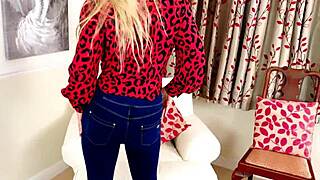 Lucy Gresty in Skintight Jeans Mature Teasing