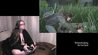 Big-boobed brunette gets naked for The Last of Us 2 gameplay